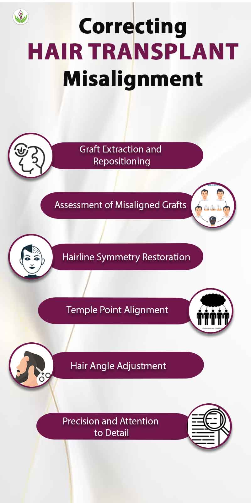 Correcting Hair Transplant Misalignment