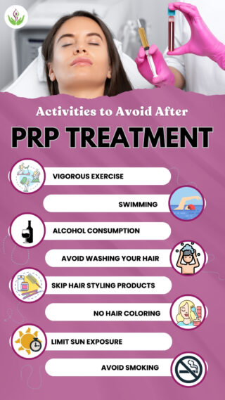 Activities to Avoid After PRP Treatment