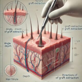 Graft extraction technique diagram