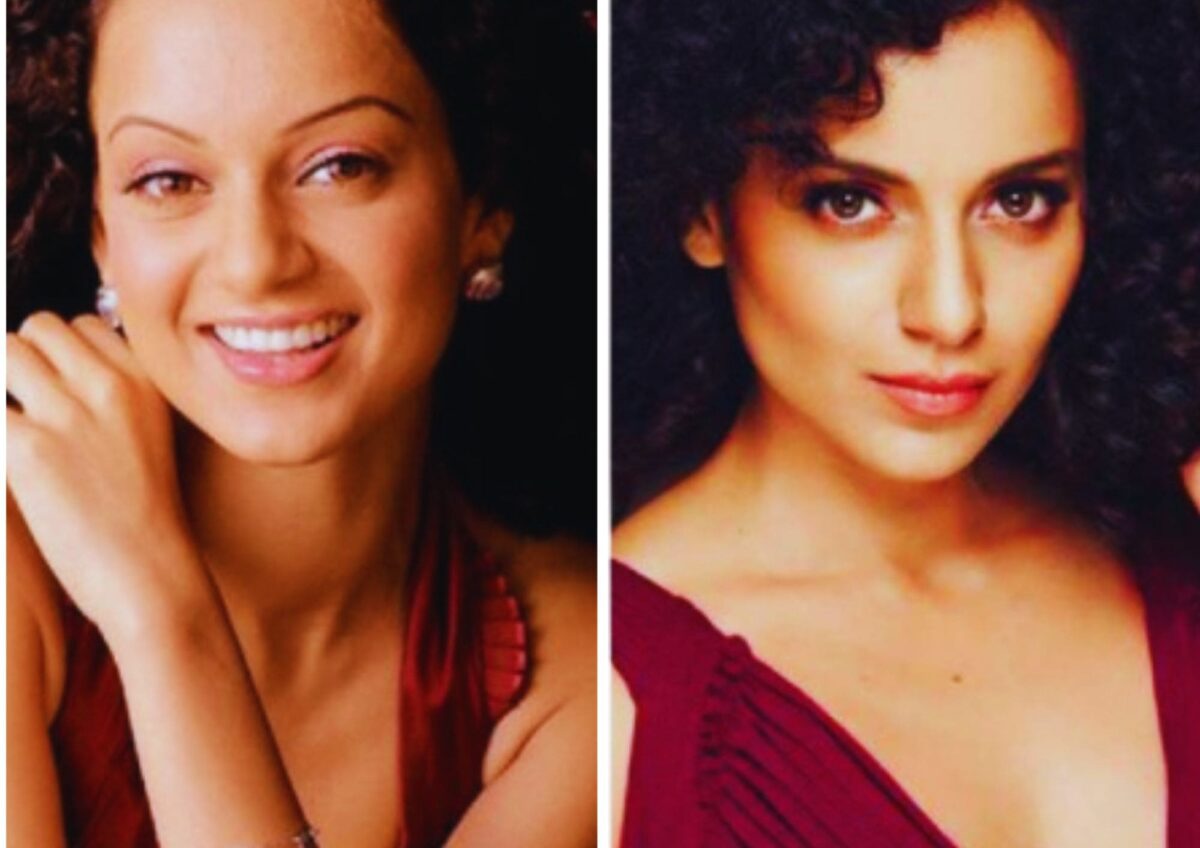 Kangana Ranaut's before and after transformation reflecting Bollywood celebrities' plastic surgery trends.