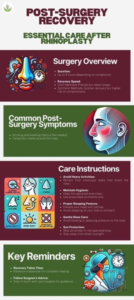 recovery process after the Best Rhinoplasty Techniques